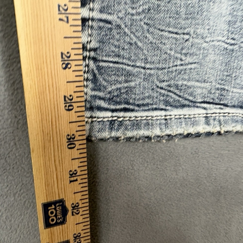 Miss Me Size 23 Low Rise Tailored Bootcut Jeans Embellished Bling Y2K - Picture 14 of 14